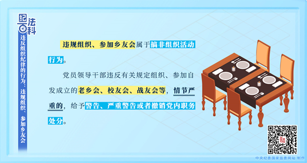 纪法百科丨违反组织纪律的行为：违规组织、参加乡友会 